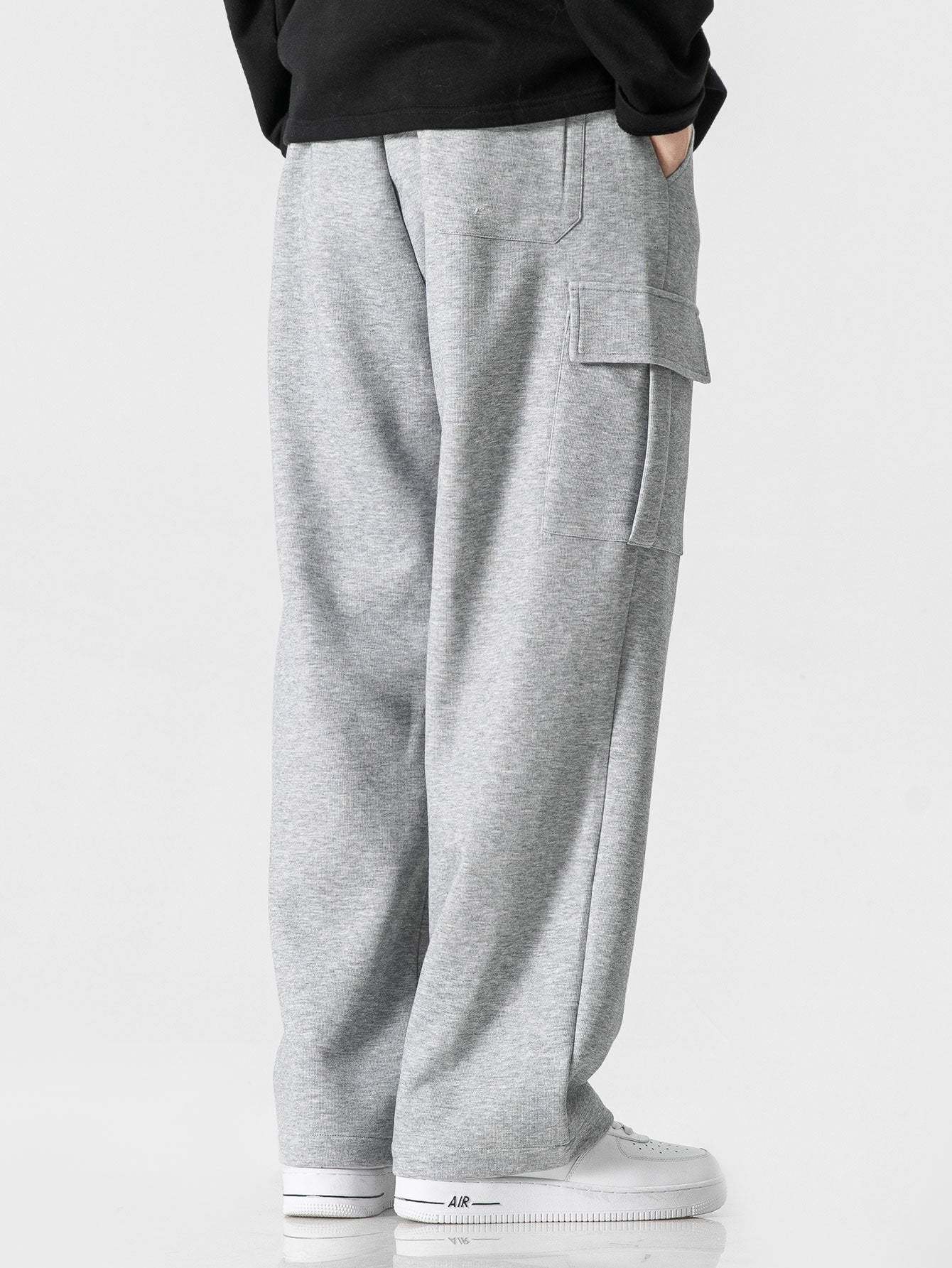 Relax Fit Straight Leg Jersey Cargo Pants-Mitchell Shoes