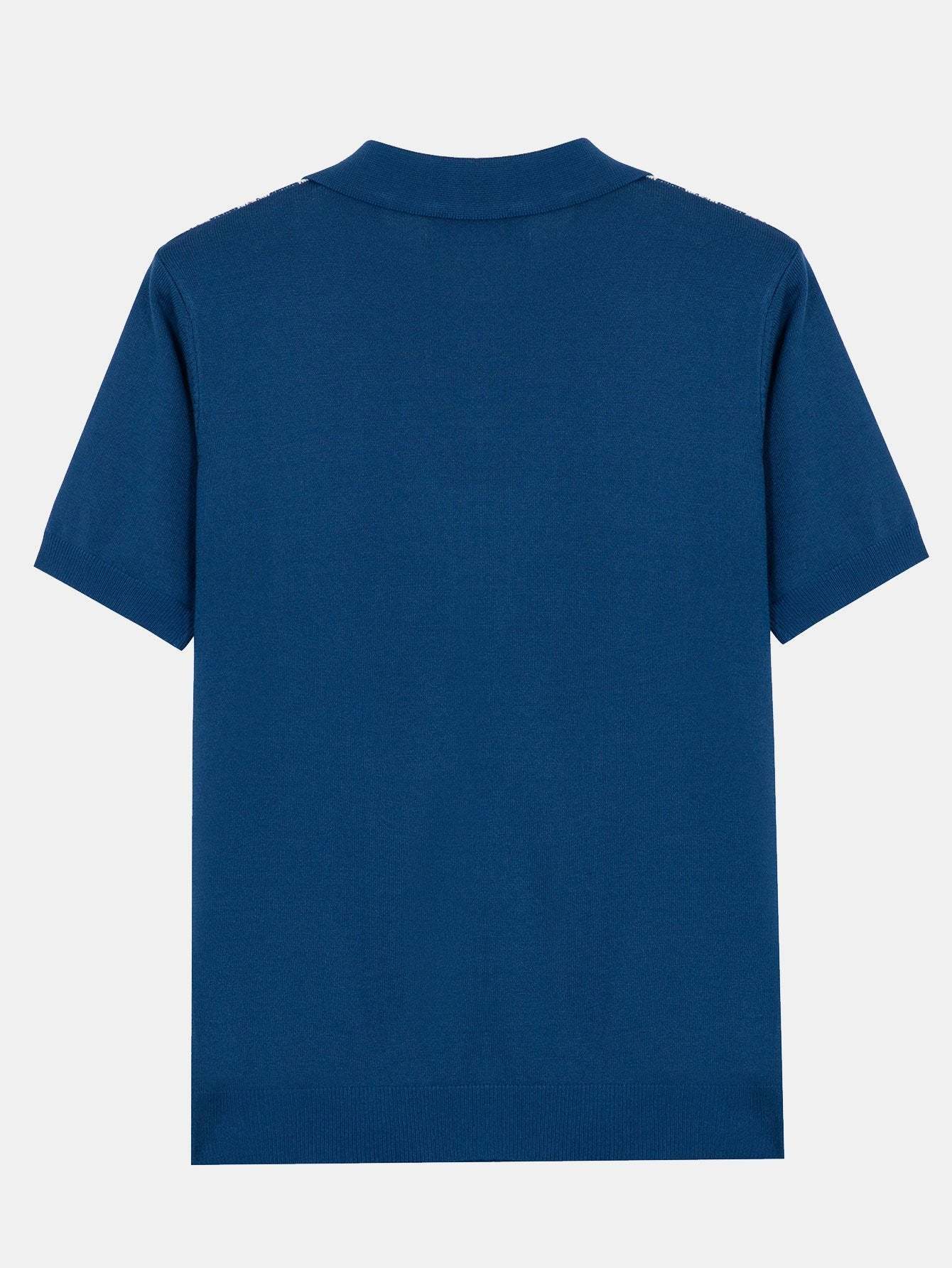 Striped Short Sleeve Sweater Polo-Mitchell Shoes