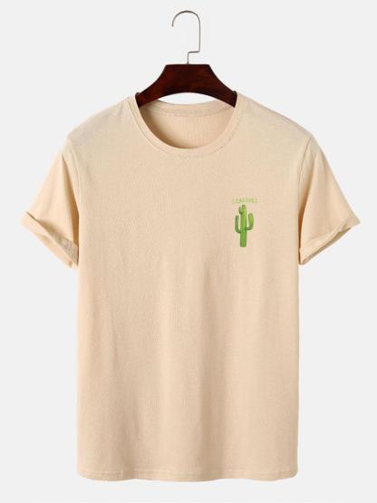 Cactus Print T-Shirt-Mitchell Shoes