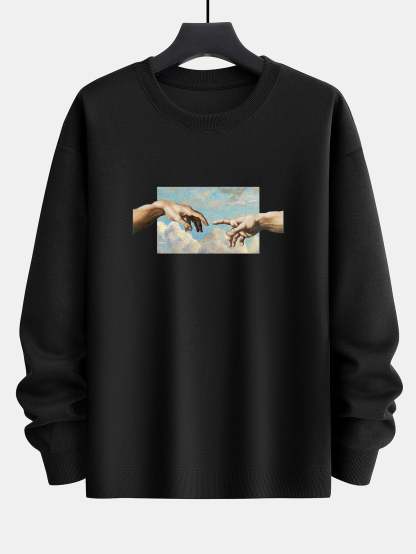 Create Adam Print Relax Fit Sweatshirt-Mitchell Shoes