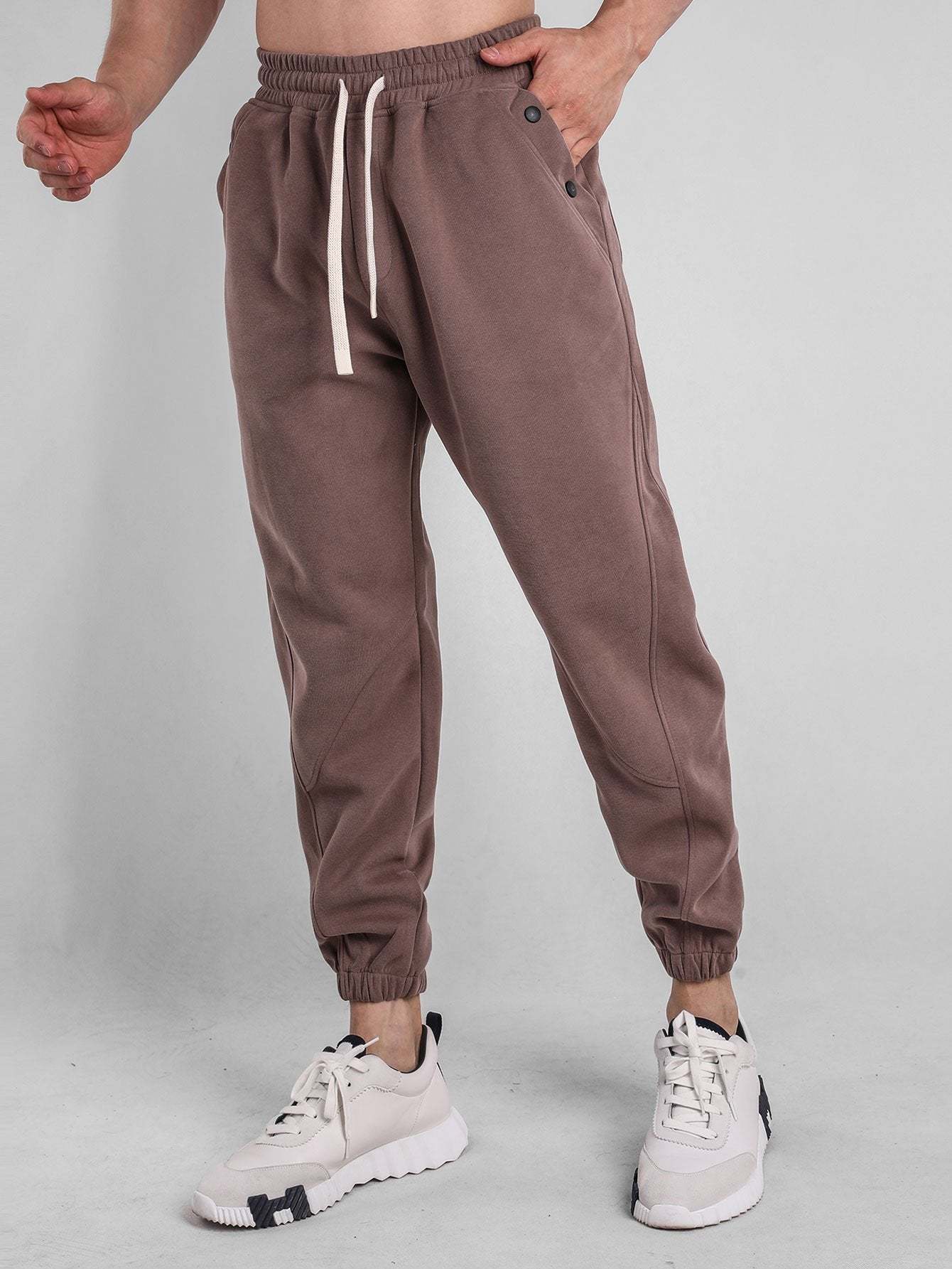 Button Pocket Jogger Pants-Mitchell Shoes
