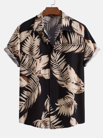 Tropical Print Shirt & Swim Shorts-Mitchell Shoes