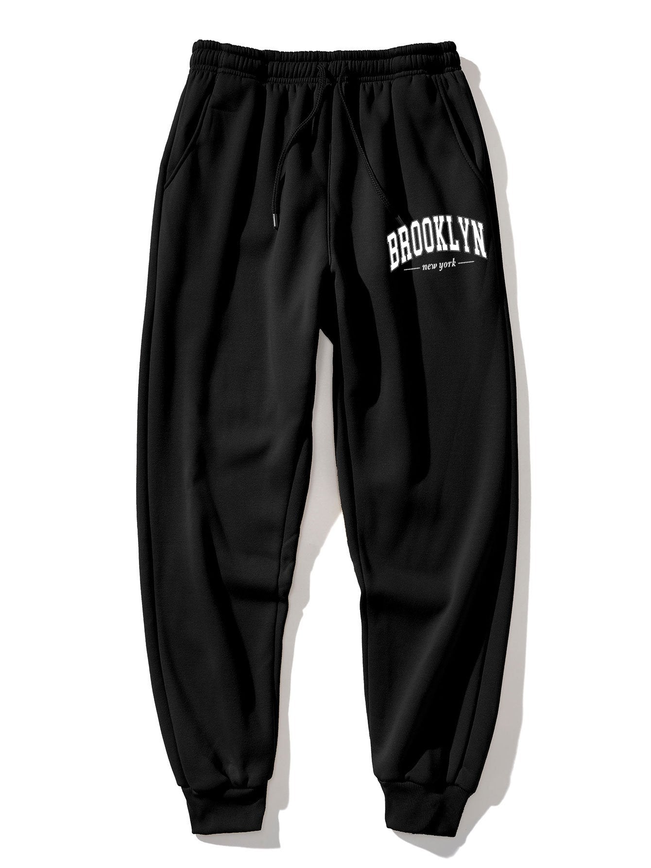 Brooklyn Letter Print Hoodie & Jogger Pants-Mitchell Shoes