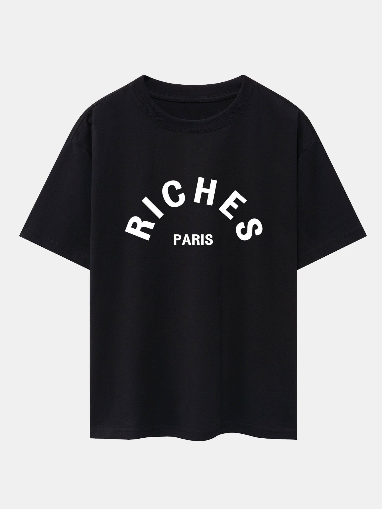 Riches Paris Print Oversize T-Shirt-Mitchell Shoes