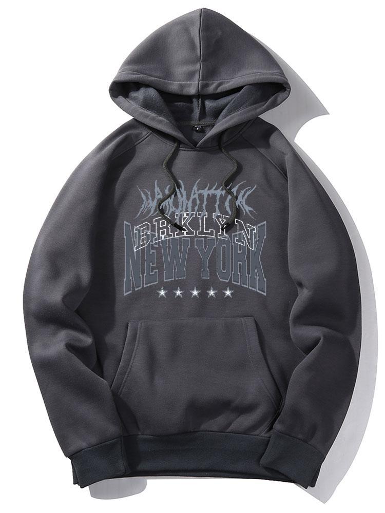 New York Gothic Print Hoodie-Mitchell Shoes