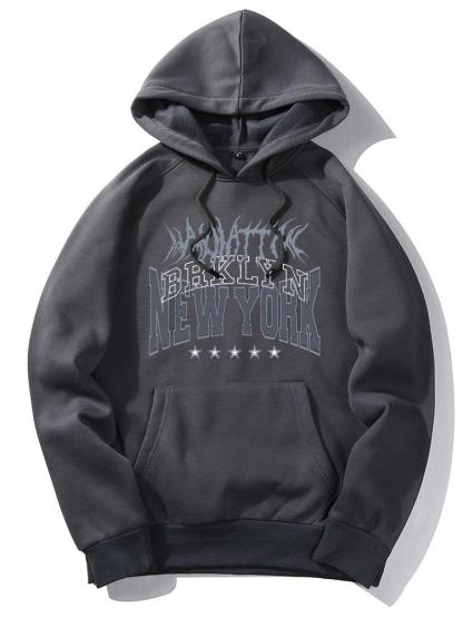 New York Gothic Print Hoodie-Mitchell Shoes