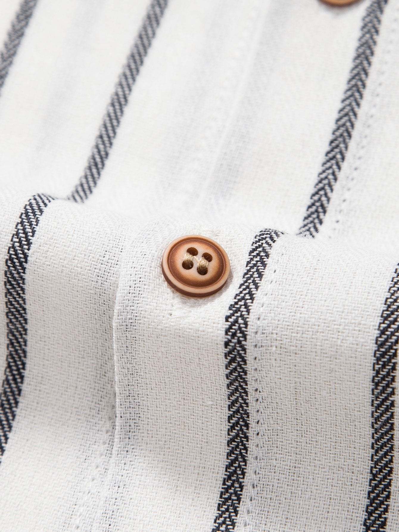 Cotton Blend Striped Button Up Shirt-Mitchell Shoes