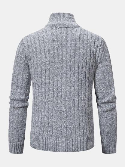 Braided Zip Sweater-Mitchell Shoes