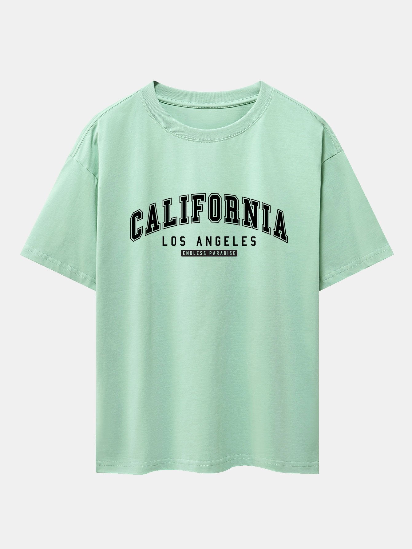 California Print Heavy Weight Oversize T-Shirt-Mitchell Shoes