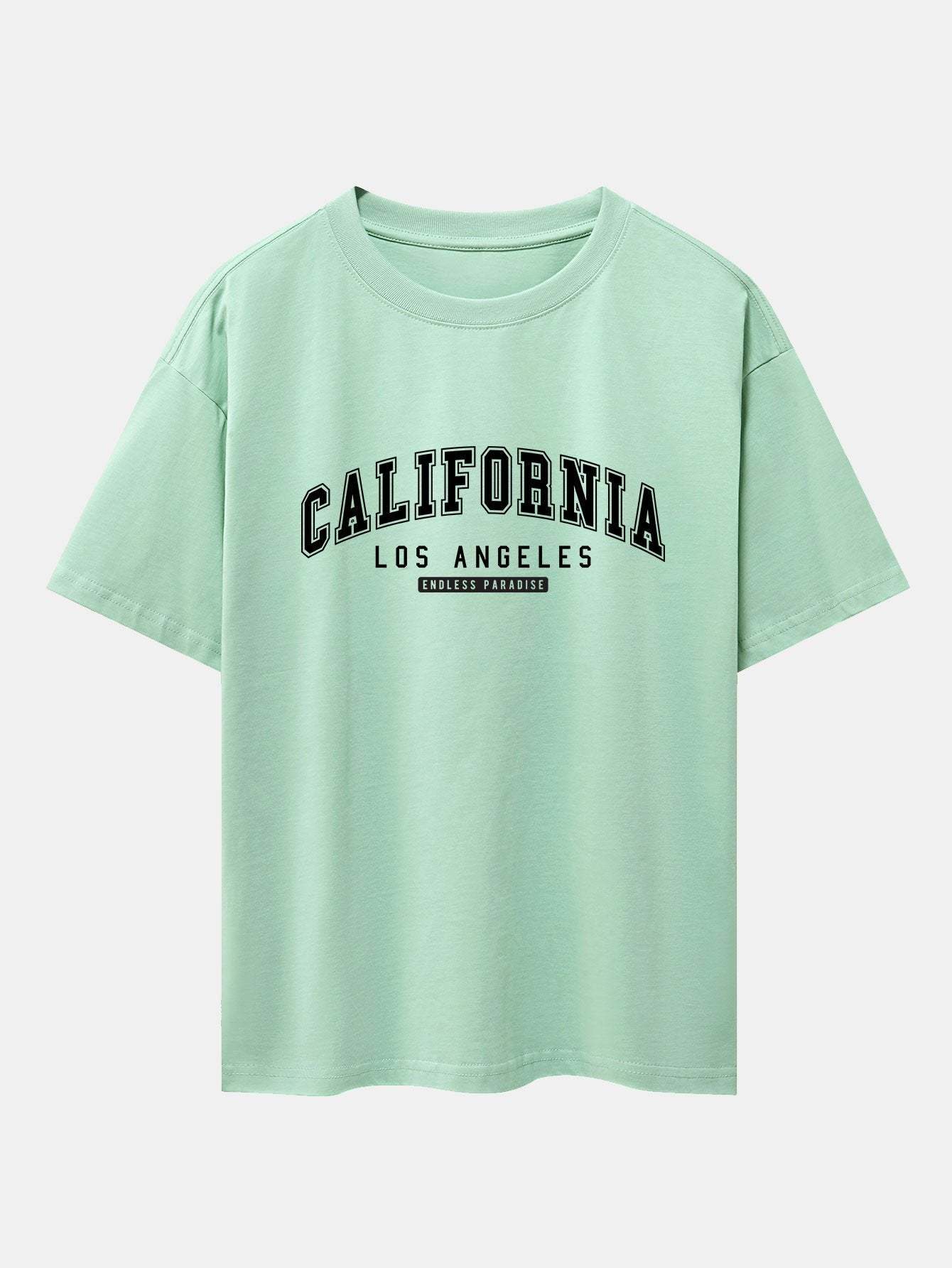 California Print Heavy Weight Oversize T-Shirt-Mitchell Shoes