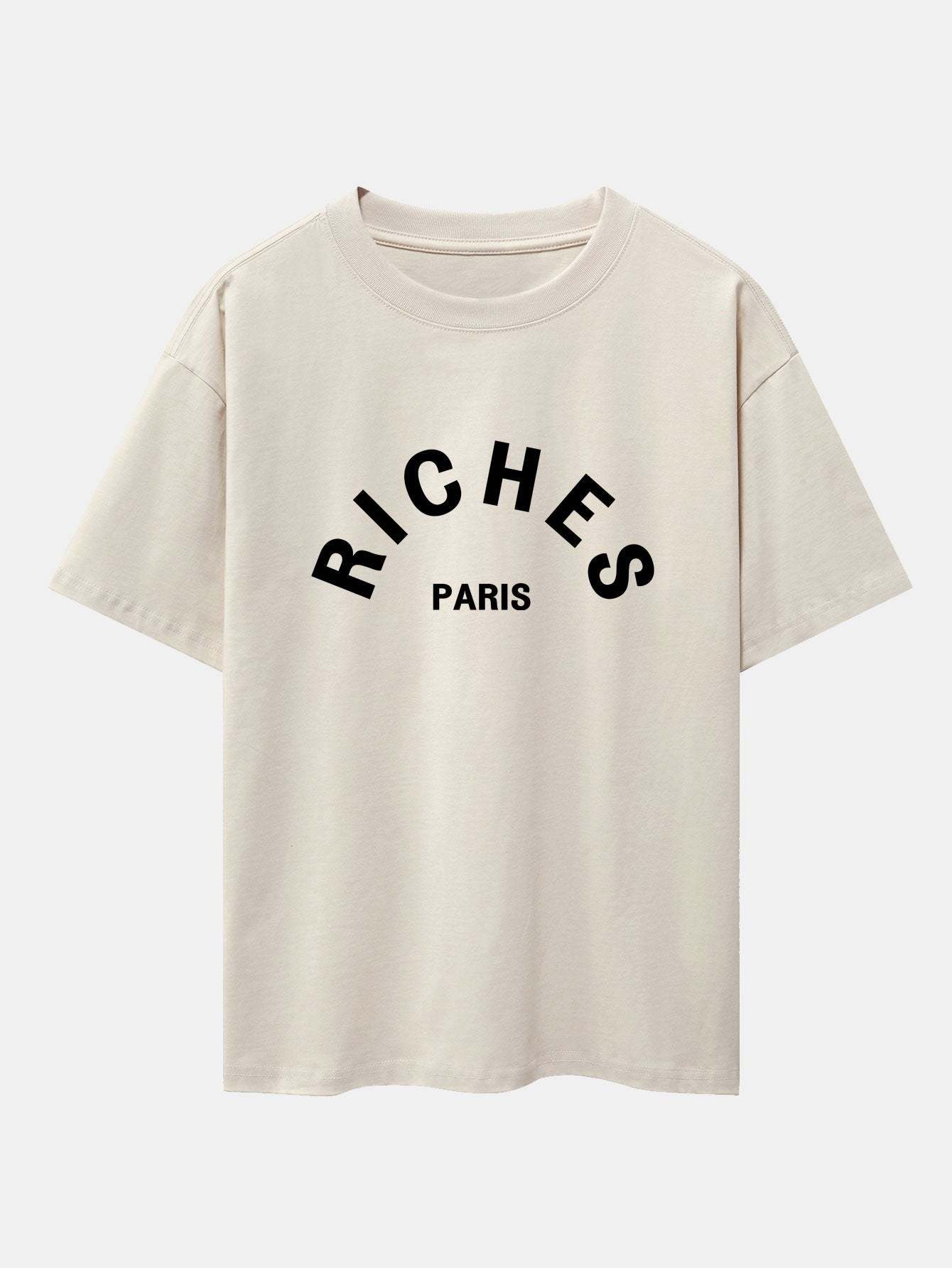 Riches Paris Print Oversize T-Shirt-Mitchell Shoes