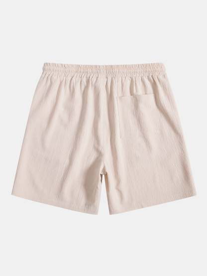 Wrinkled Drawstring Shorts-Mitchell Shoes