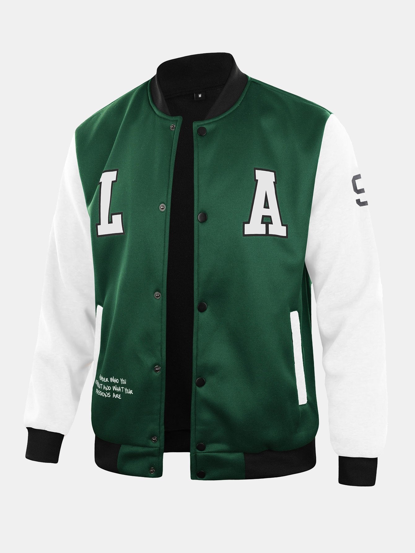 LA Print Baseball Jacket-Mitchell Shoes
