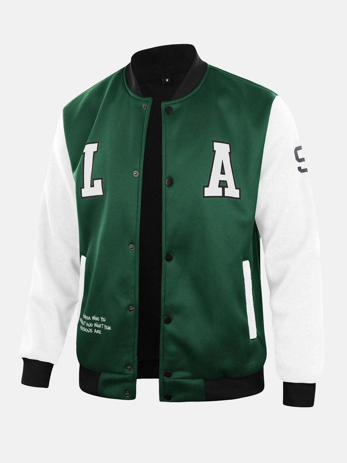LA Print Baseball Jacket-Mitchell Shoes