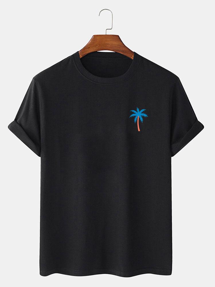 Palm Tree Print T-Shirt-Mitchell Shoes