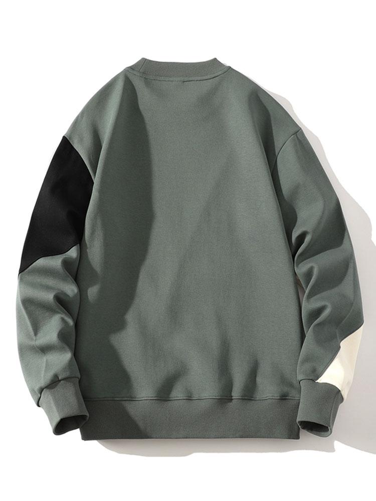 Color Block Patchwork Sweatshirt-Mitchell Shoes