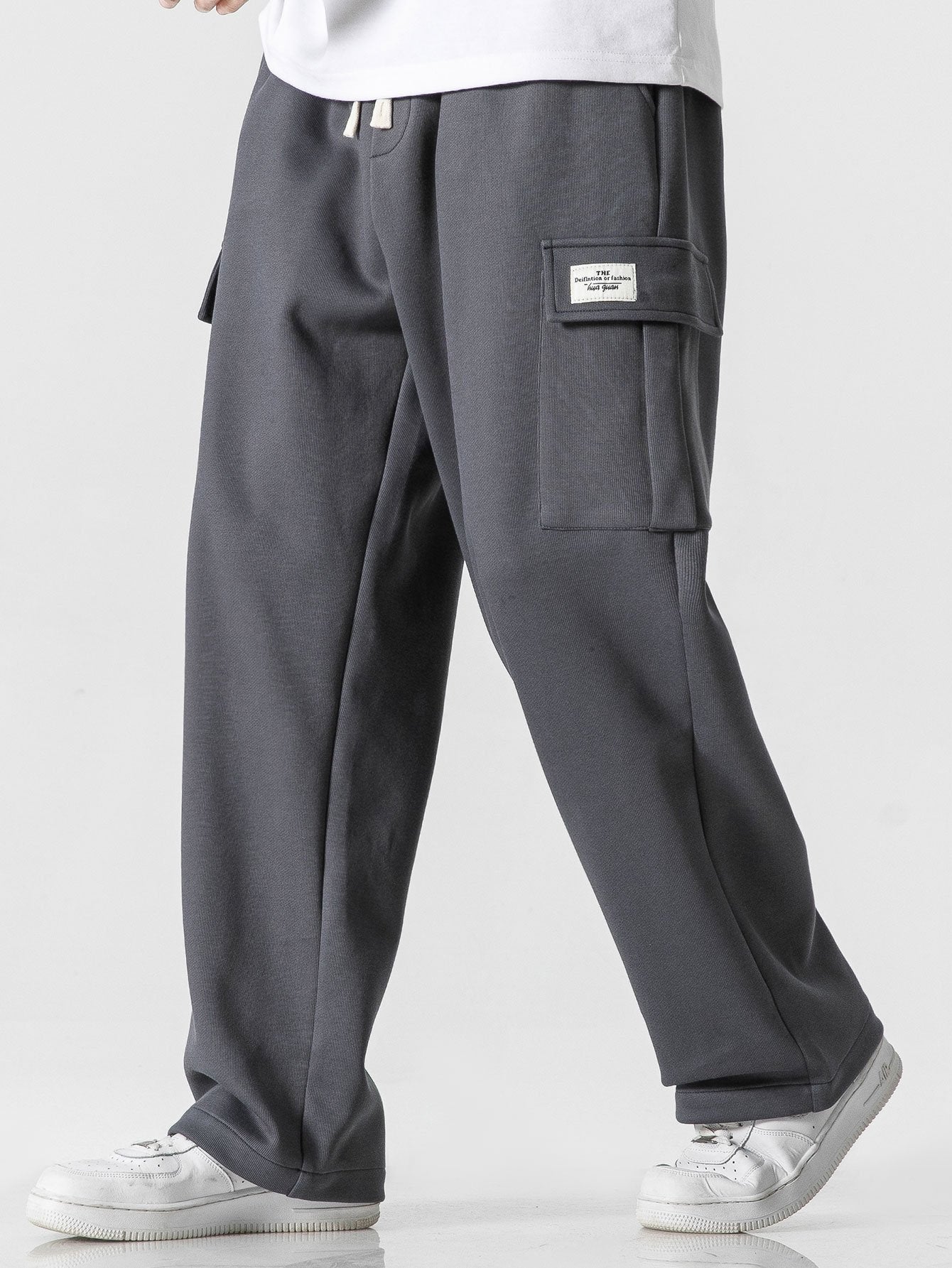 Relax Fit Straight Leg Jersey Cargo Pants-Mitchell Shoes