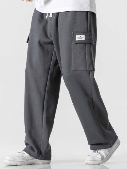 Relax Fit Straight Leg Jersey Cargo Pants-Mitchell Shoes