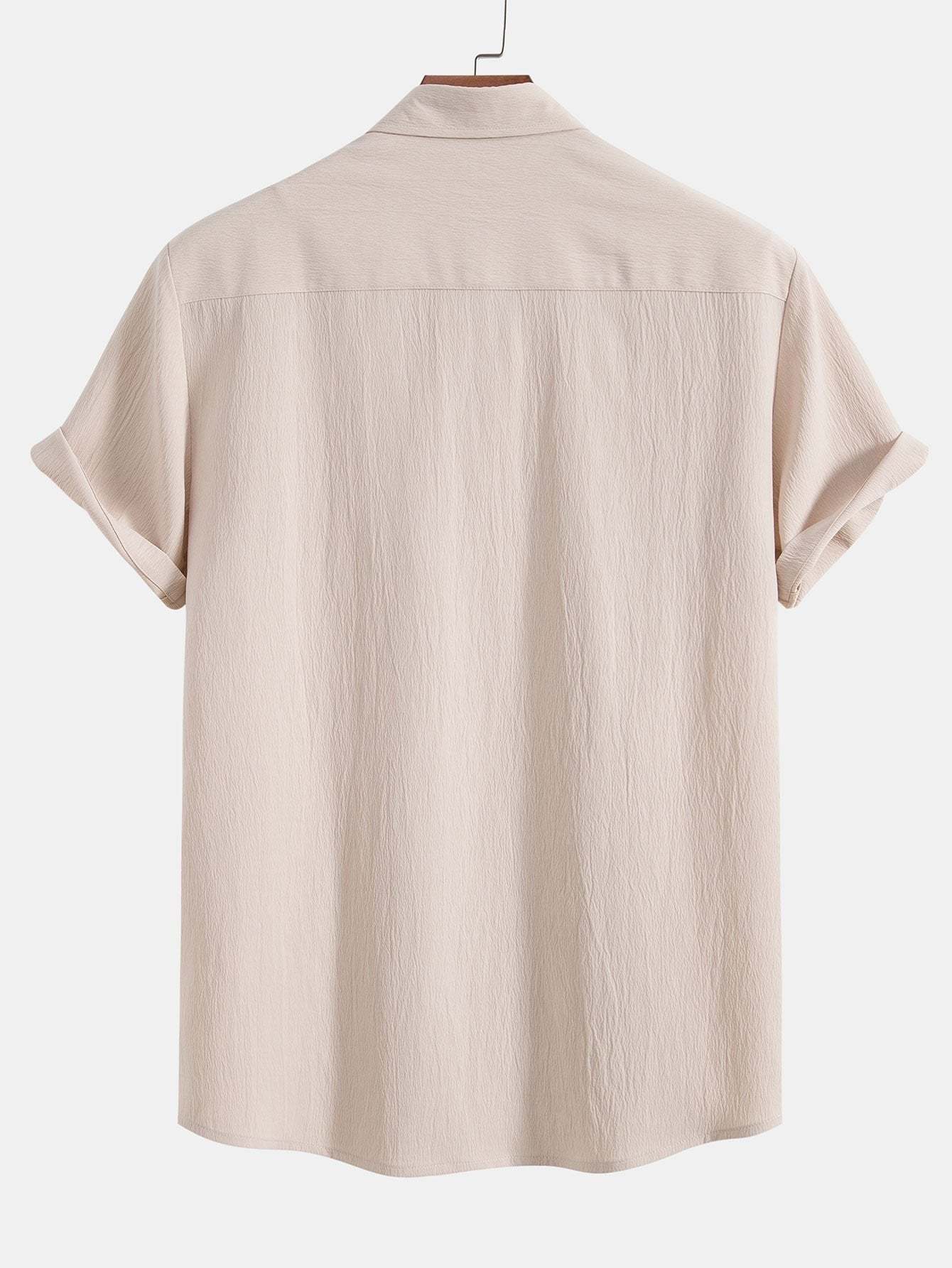 Wrinkled Textured Shirt & Shorts-Mitchell Shoes