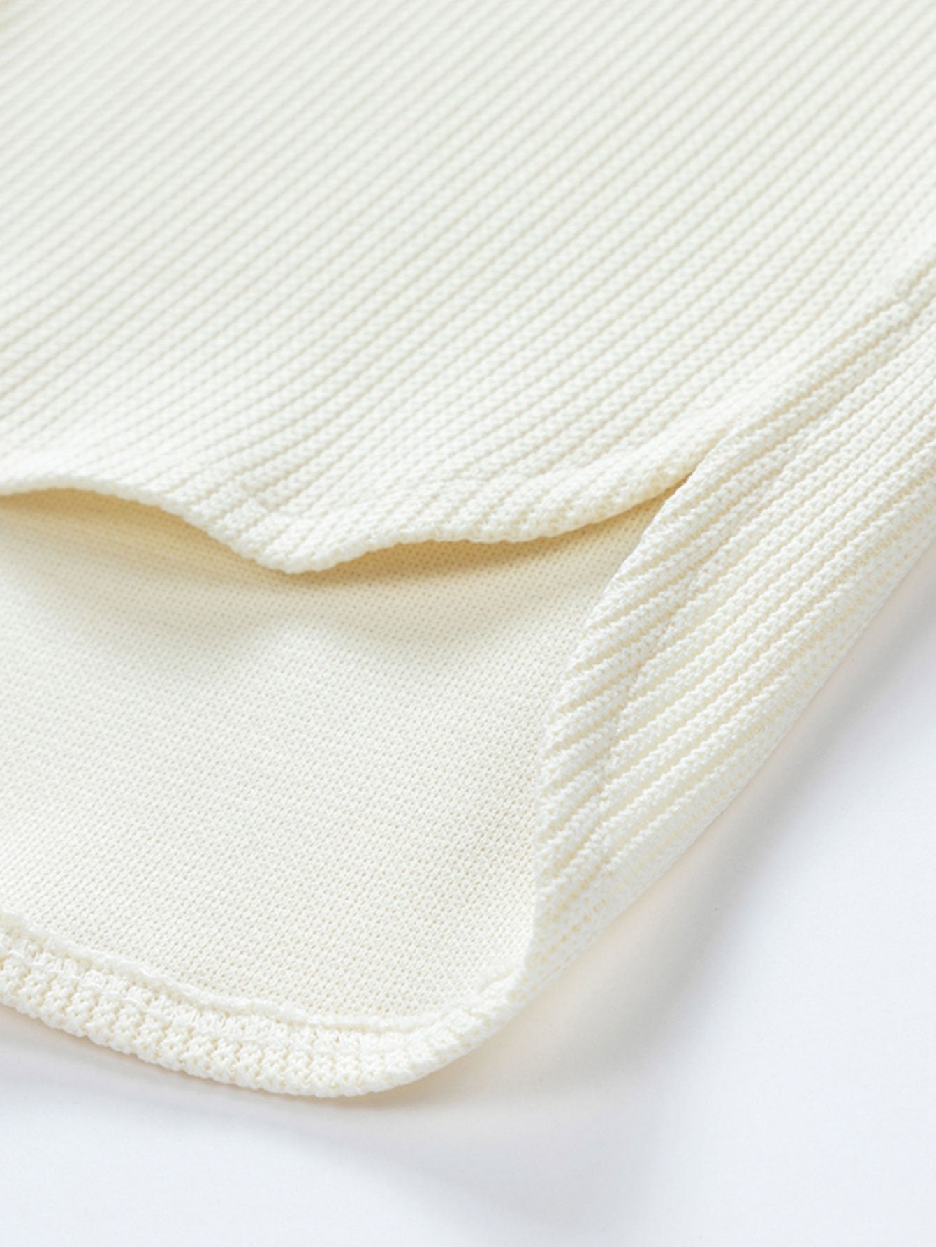 Long Sleeve Relax Fit Knit Ribbed T-Shirt-Mitchell Shoes
