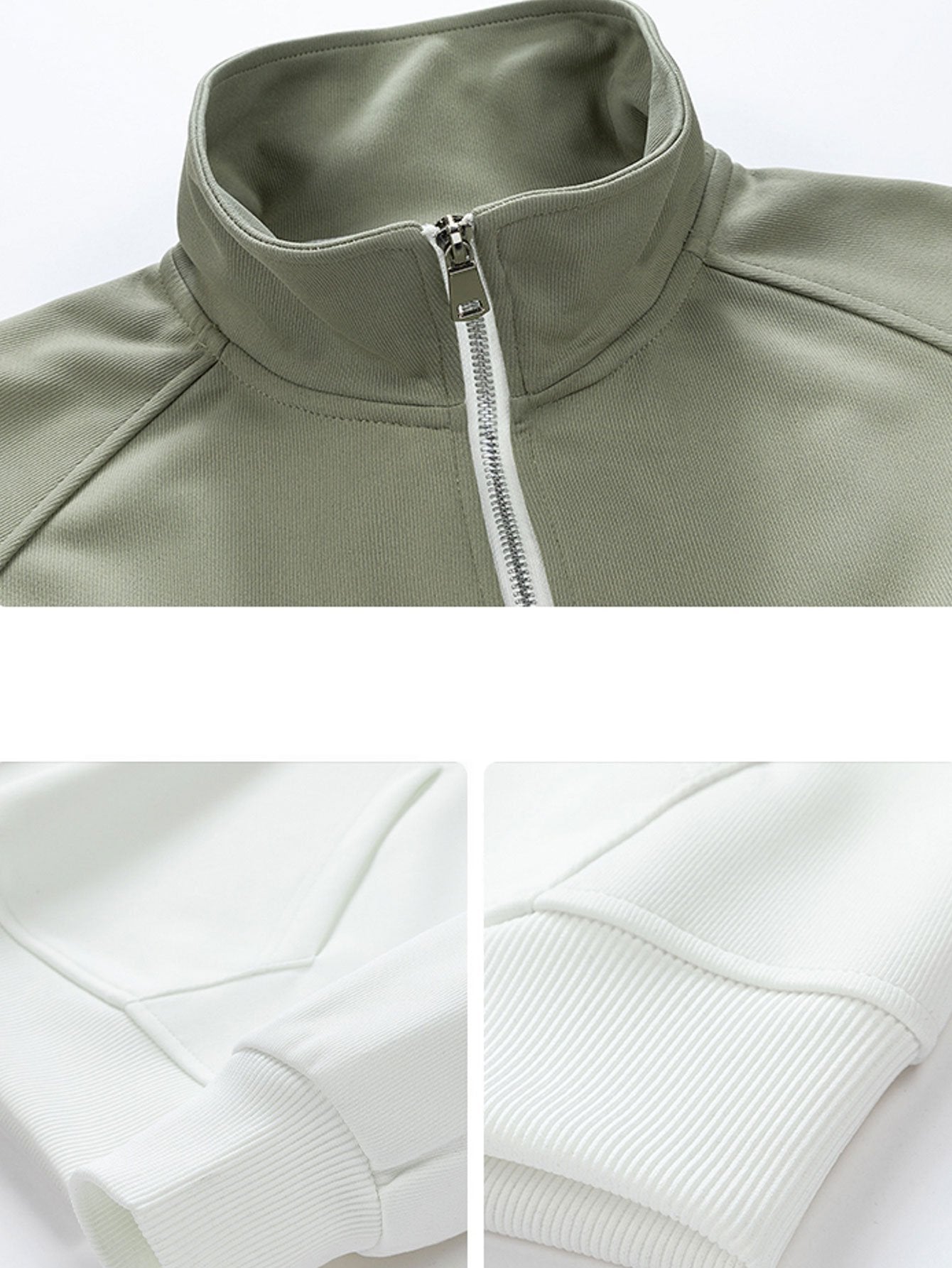 Color Block Quarter Zip Sweatshirt-Mitchell Shoes