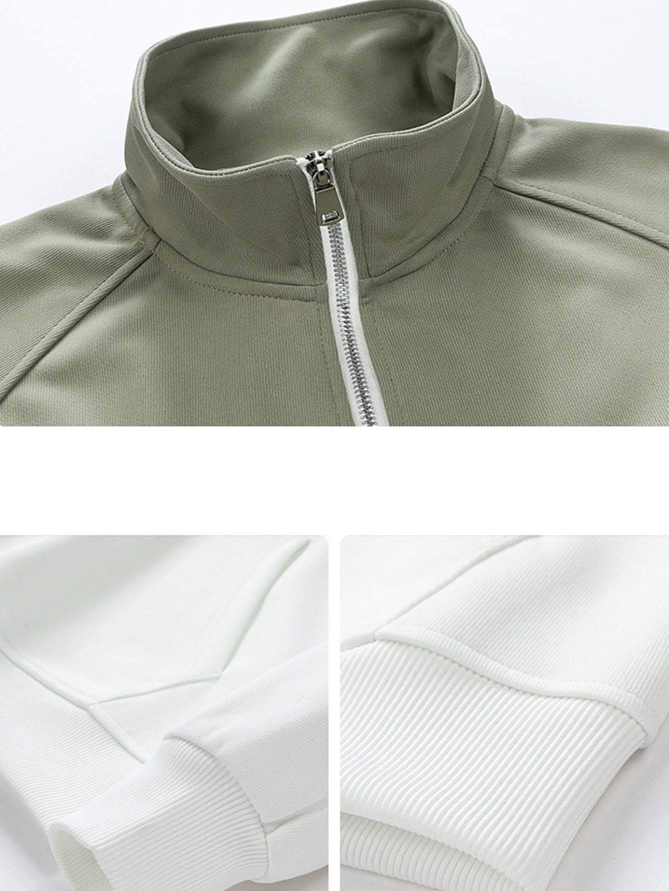 Color Block Quarter Zip Sweatshirt-Mitchell Shoes
