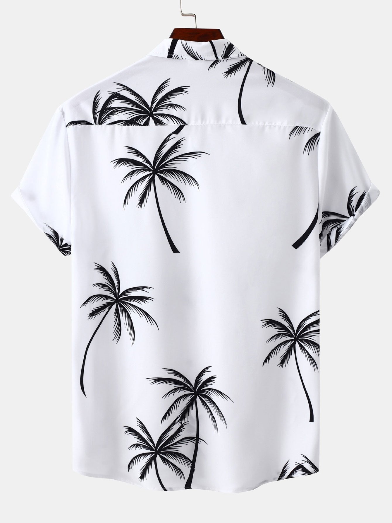 Tropical Leaf Print Button Up Shirt-Mitchell Shoes