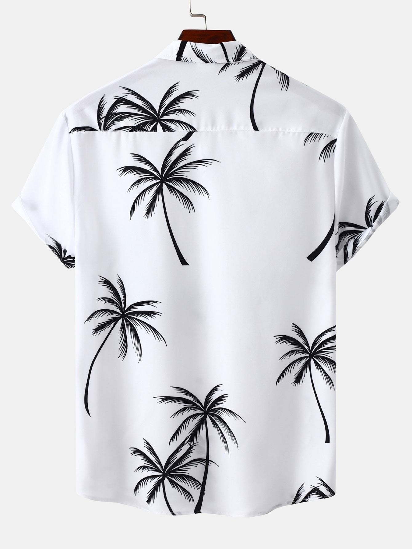 Tropical Leaf Print Button Up Shirt-Mitchell Shoes
