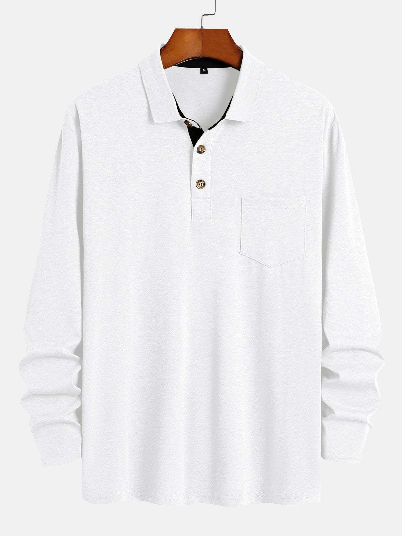Long Sleeve Regular Fit Polo Shirt-Mitchell Shoes