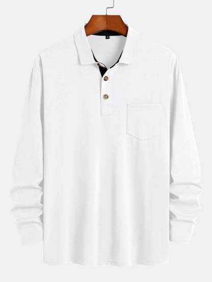 Long Sleeve Regular Fit Polo Shirt-Mitchell Shoes