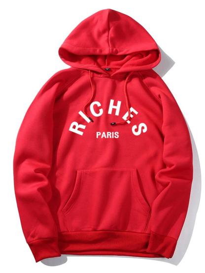 Rich Paris Print Hoodie-Mitchell Shoes