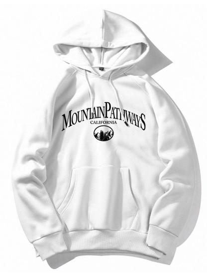Mountain Pathways Print Hoodie-Mitchell Shoes