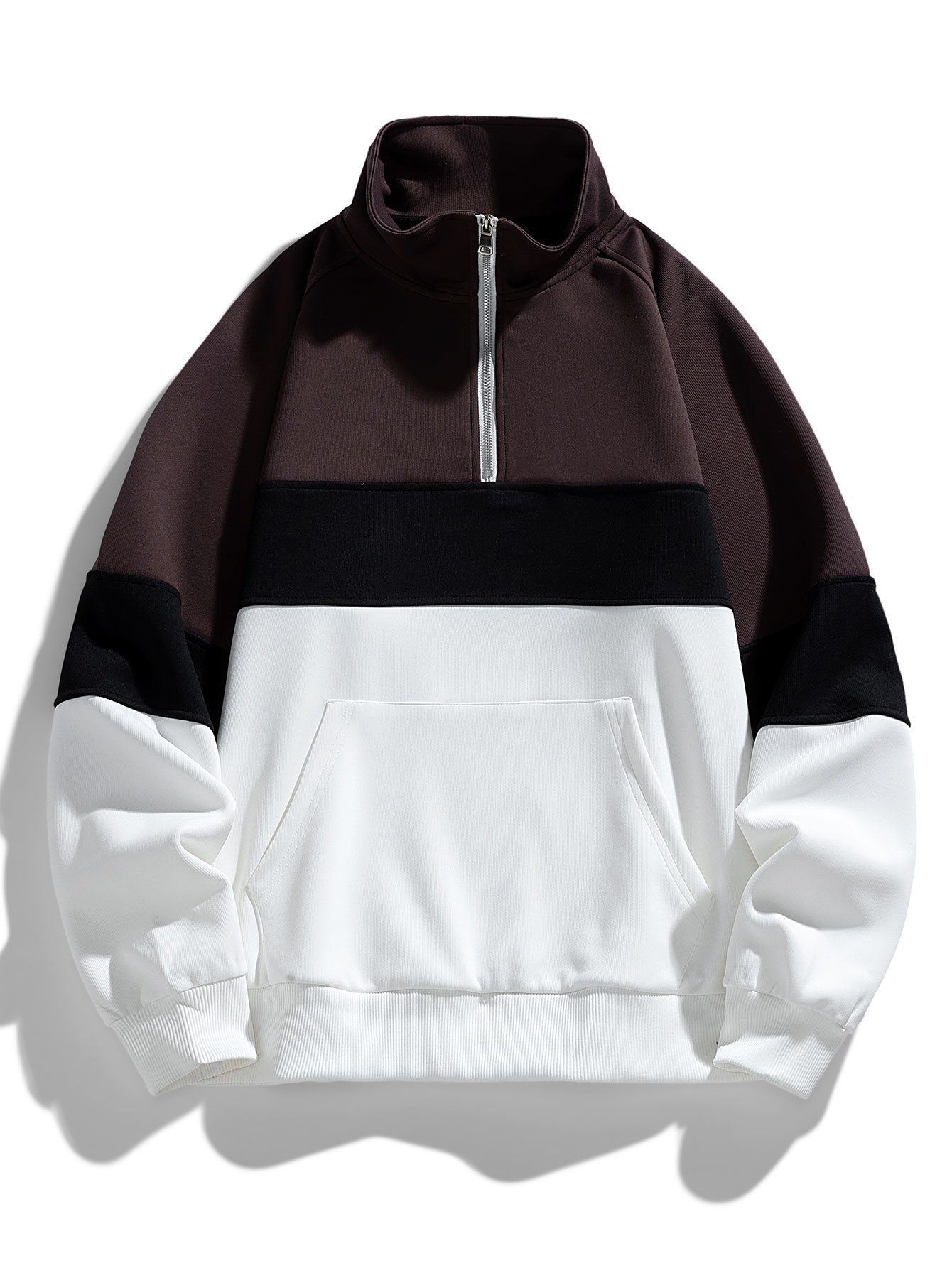 Color Block Quarter Zip Sweatshirt-Mitchell Shoes