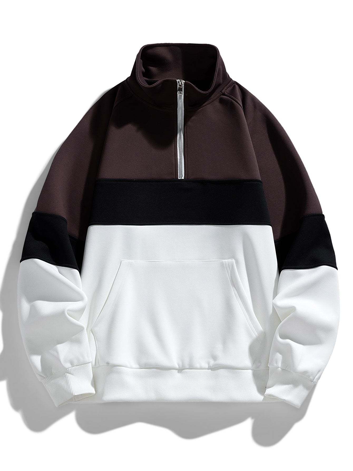 Color Block Quarter Zip Sweatshirt-Mitchell Shoes