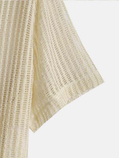 Crochet Cuban Shirt-Mitchell Shoes
