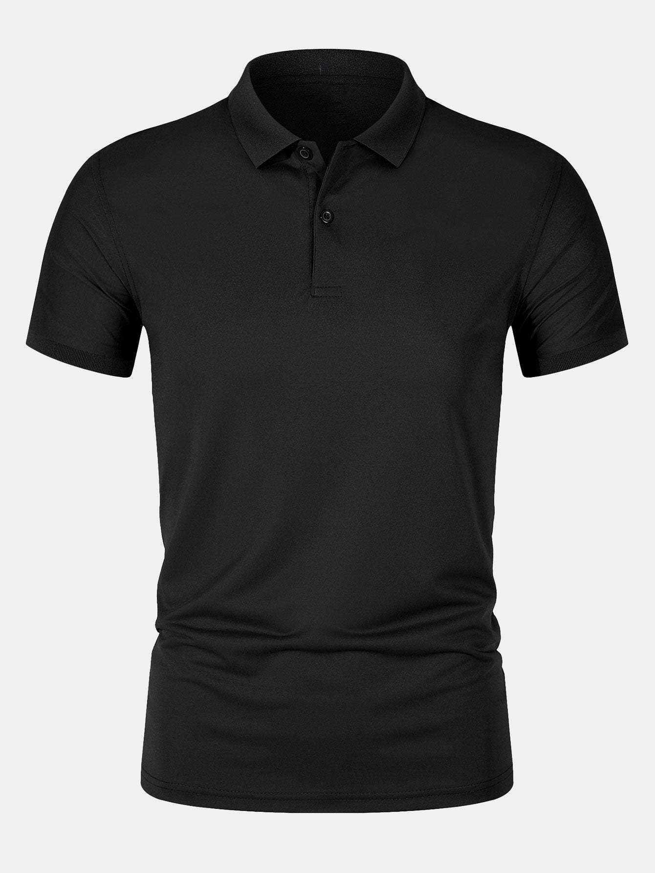 Solid Mesh Polo Shirt-Mitchell Shoes