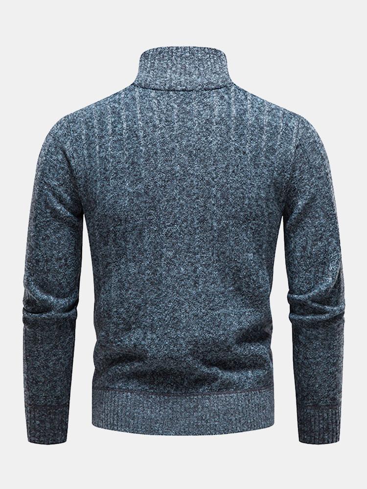 Textured Quarter Zip Sweater-Mitchell Shoes