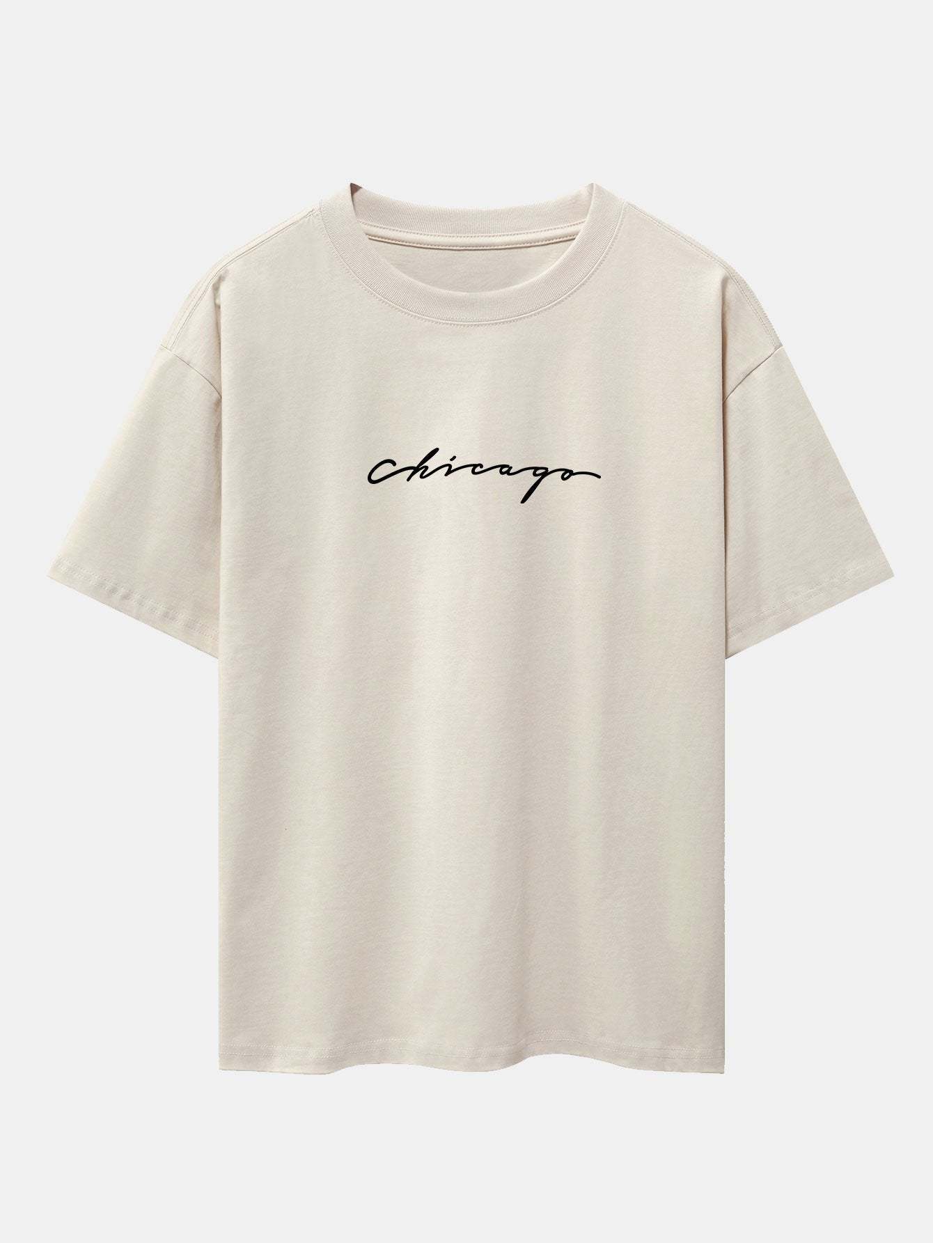 Chicago Print Heavy Weight Oversize T-Shirt-Mitchell Shoes