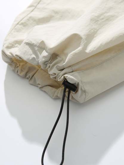 Elastic Waist Parachute Pants-Mitchell Shoes