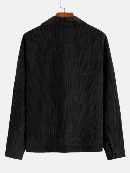 Corduroy Jacket With Pockets & Drawstring Corduroy Jogger Pants-Mitchell Shoes