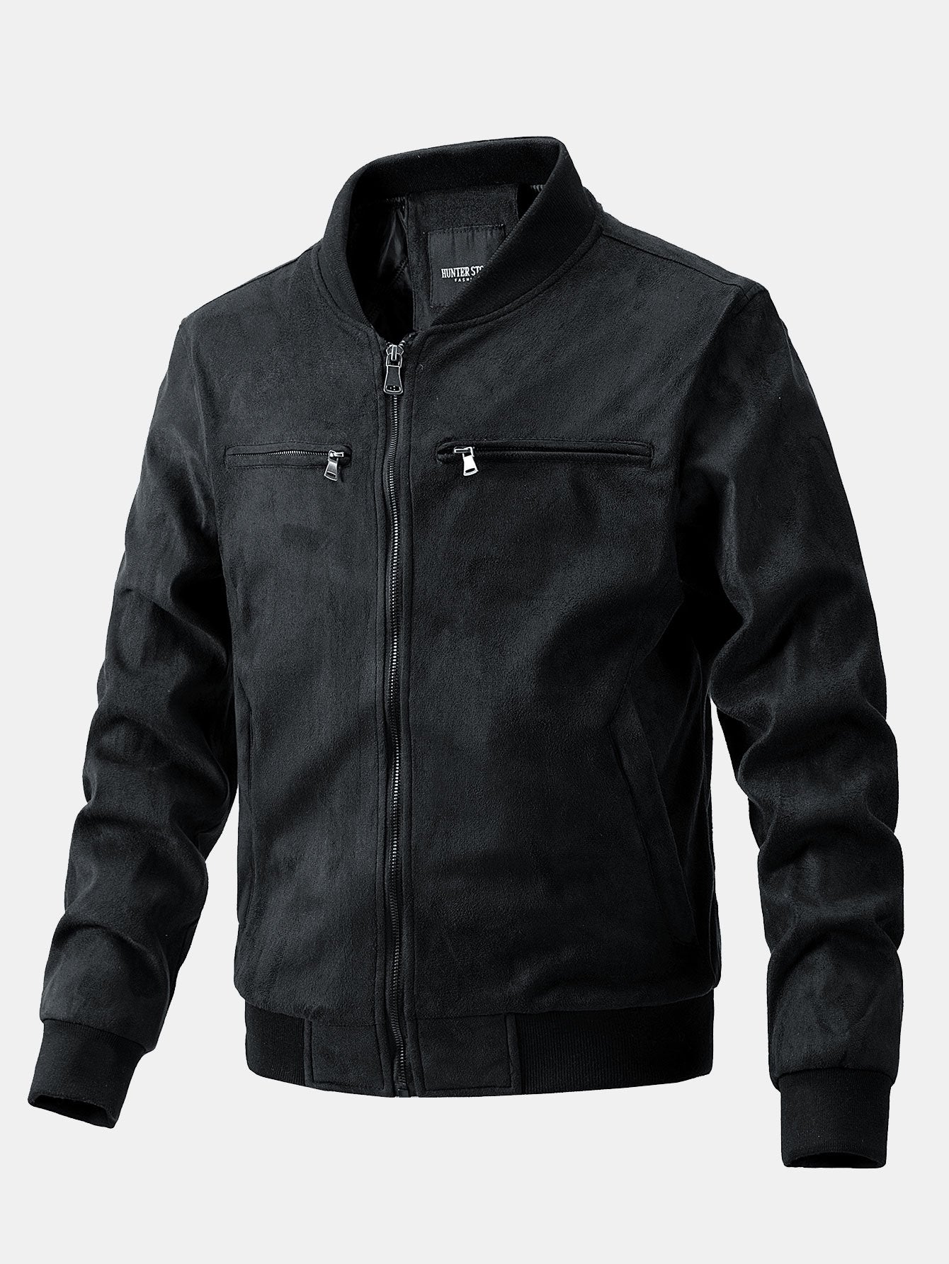 Suede Bomber Jacket With Quilted Liner-Mitchell Shoes