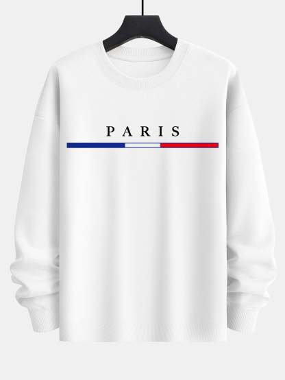 Paris Print Relax Fit Sweatshirt-Mitchell Shoes