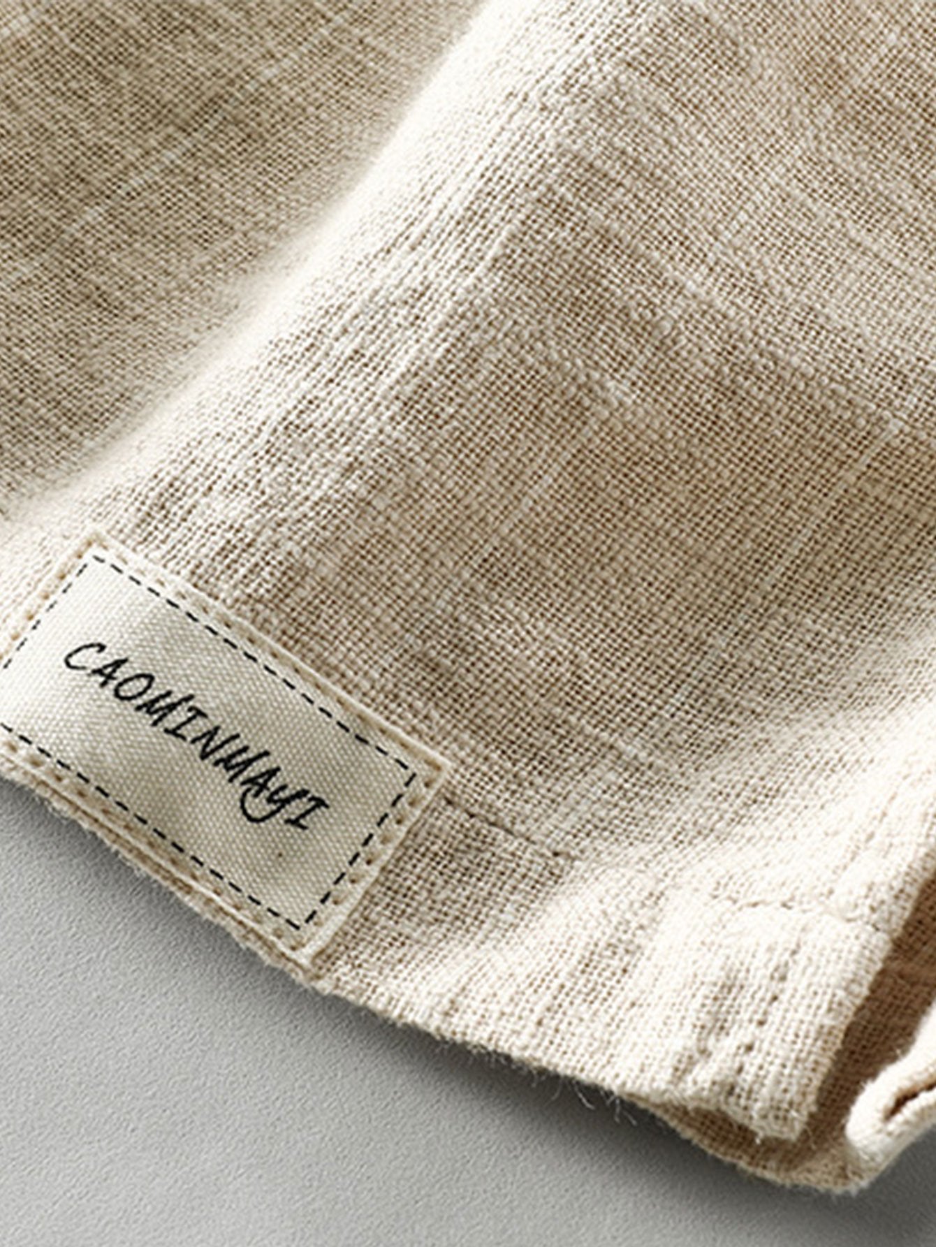 Linen Cotton Blend Drawstring Striped Shorts-Mitchell Shoes