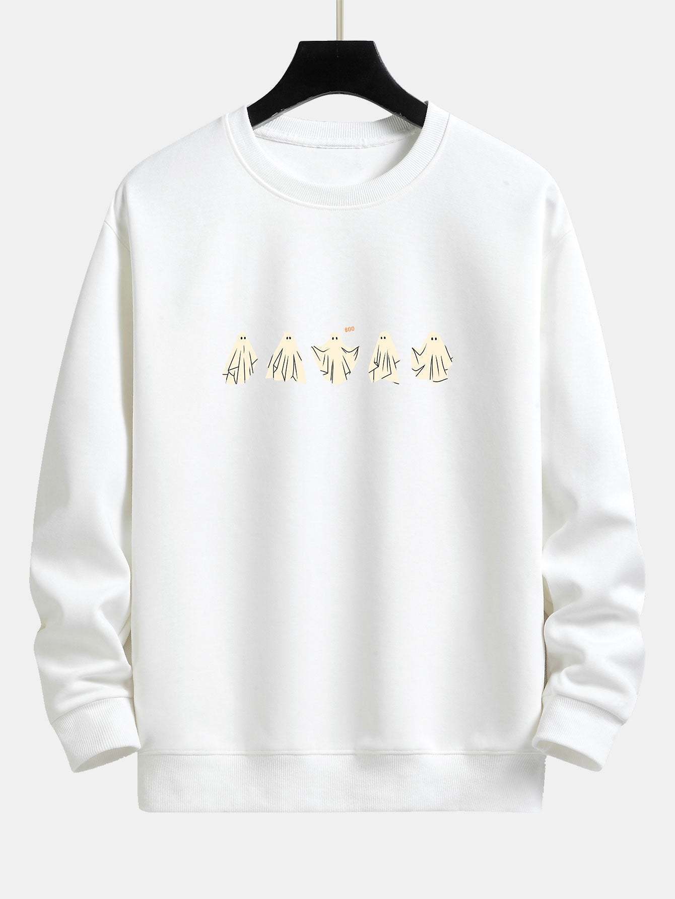 Ghost Print Relax Fit Sweatshirt-Mitchell Shoes