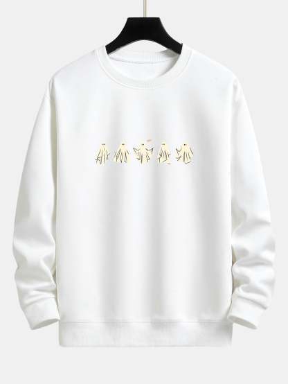 Ghost Print Relax Fit Sweatshirt-Mitchell Shoes
