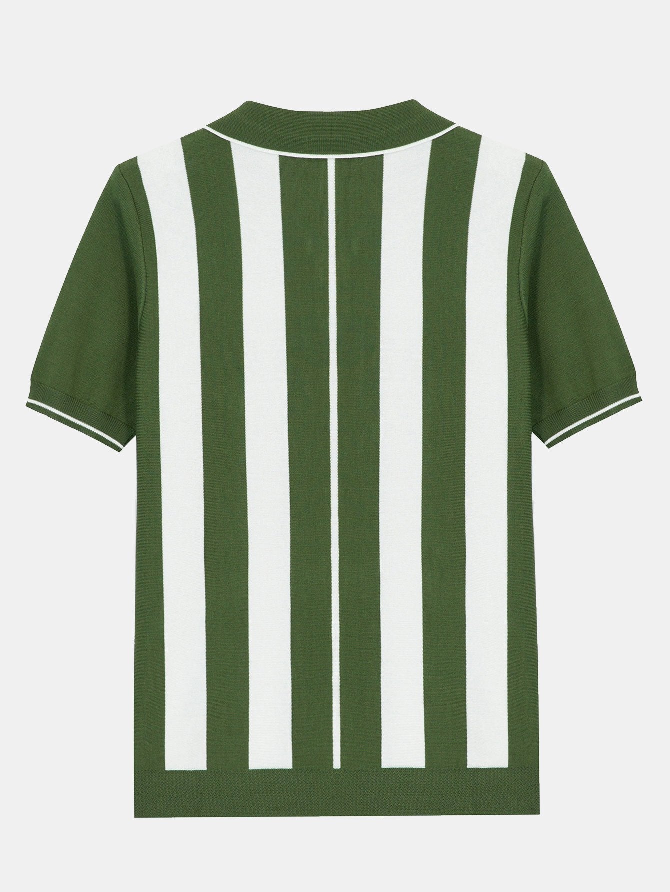 Striped Zip Sweater Polo-Mitchell Shoes
