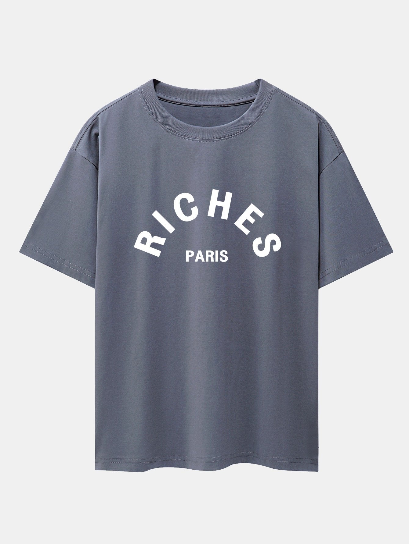 Riches Paris Print Oversize T-Shirt-Mitchell Shoes