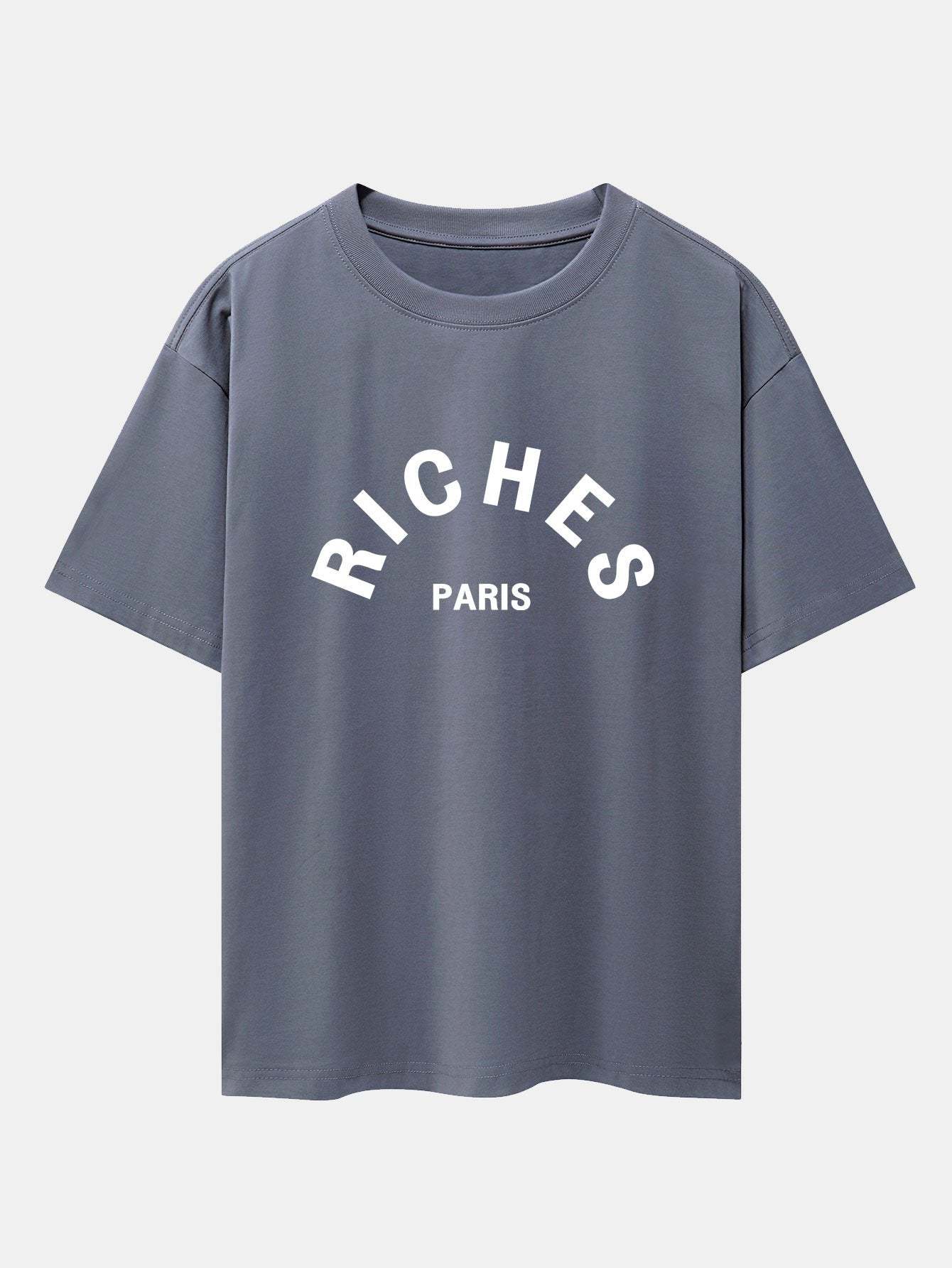 Riches Paris Print Oversize T-Shirt-Mitchell Shoes