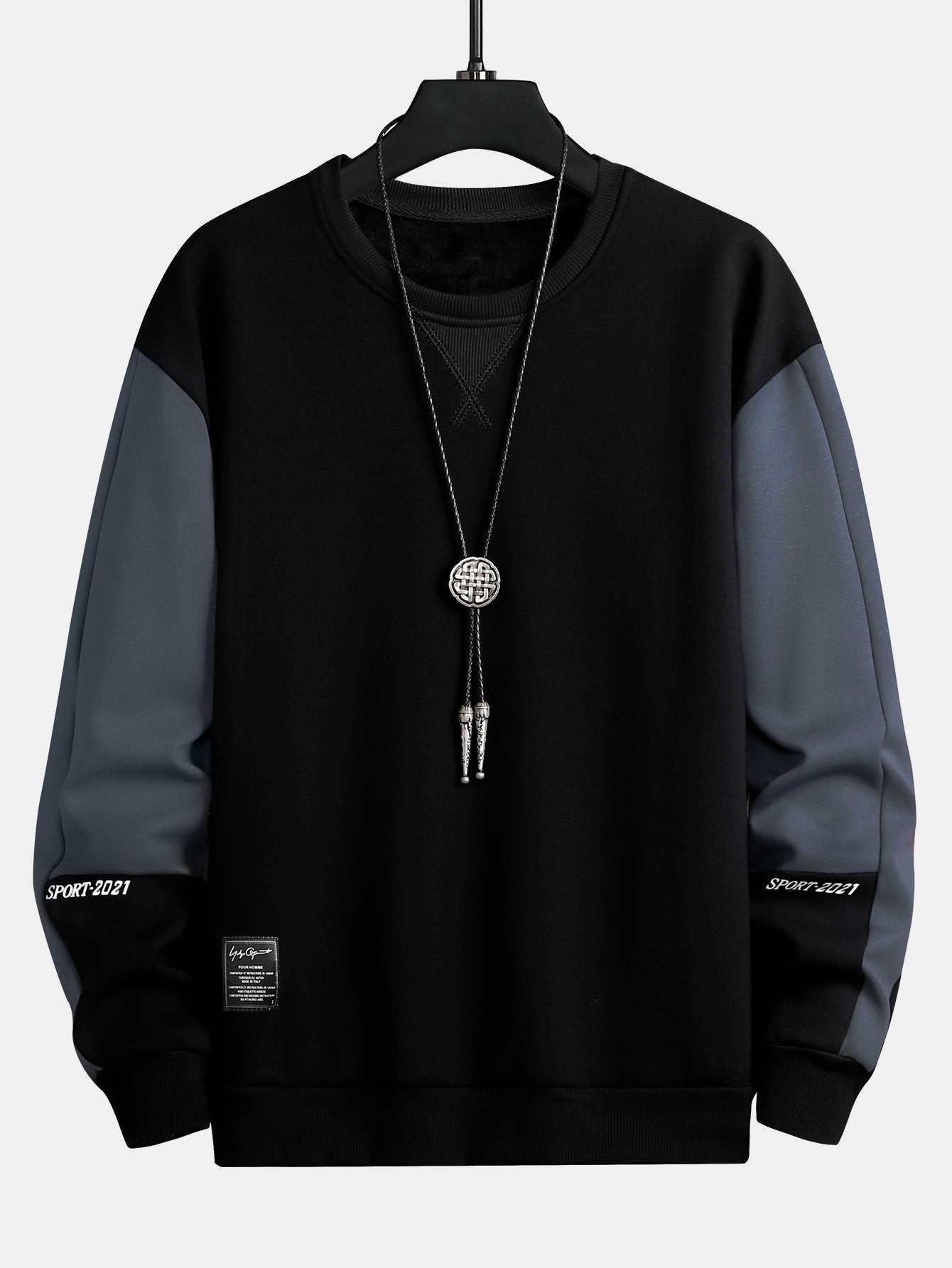 Color Block Crew Neck Sweatshirt-Mitchell Shoes