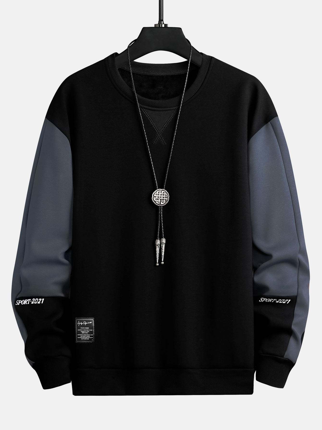 Color Block Crew Neck Sweatshirt-Mitchell Shoes